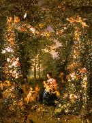 Jan Brueghel Holy Family in a Flower Fruit Wreath China oil painting reproduction